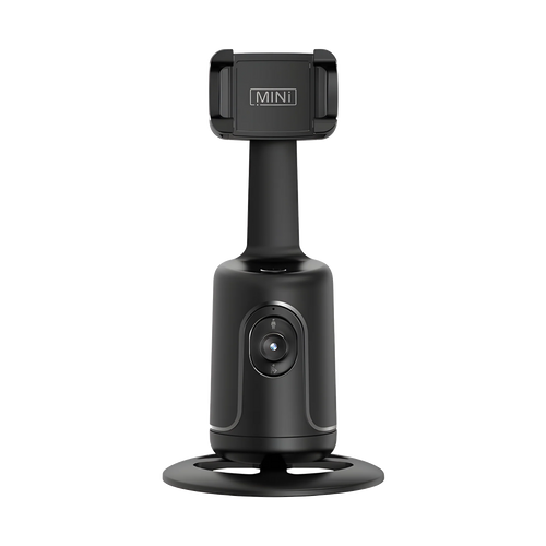 Kivo One nero su fondo scuro, pinza porta-smartphone e base rotante
